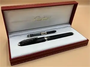 1 stylo plume Cartier avec plume en or blanc 750