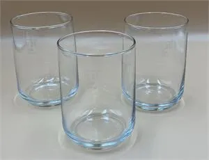 3 Superfest-Gläser - 0,2 l, Höhe 10 cm