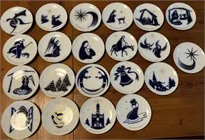 1 lot d'assiettes de collection 1971 - 1993 - KPM Berlin