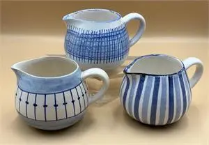 3 pots à lait en céramique Hedwig Bollhagen - hauteur 8 cm