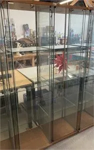 2 Glasvitrinen