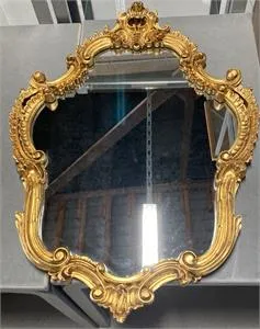 1 lustro ścienne w stylu barokowym - 87 x 62 cm
