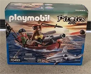 1 пиратская гребная лодка с акулой-молотом — Playmobil 70493 — OVP