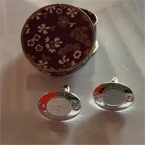 1 paar manchetknopen - 835 zilver - 11,4 g