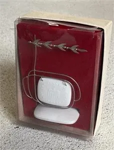 1 Laurier de télévision / Laurier argenté - Meissen - Hauteur 13 cm
