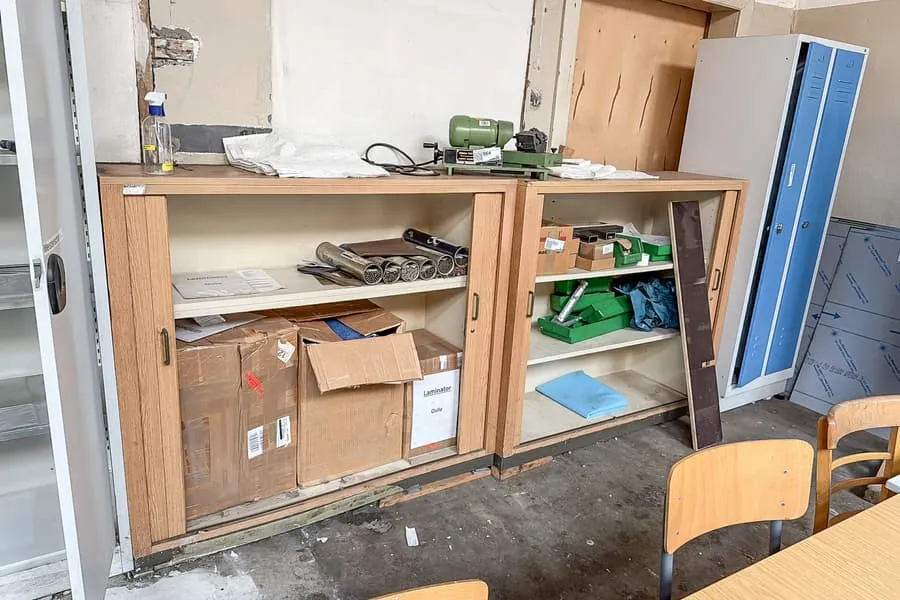 2 roller shutter cabinets