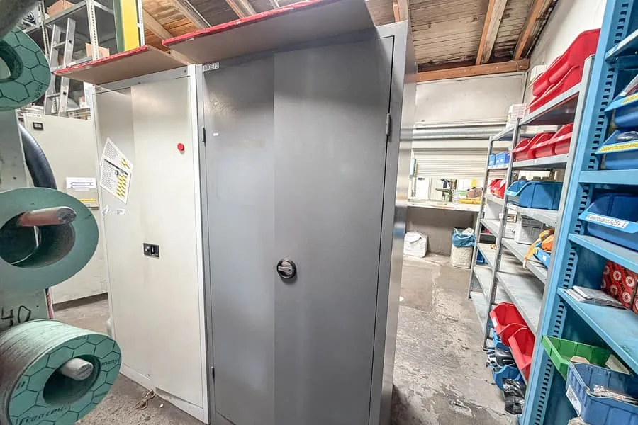 Metal storage cabinet
