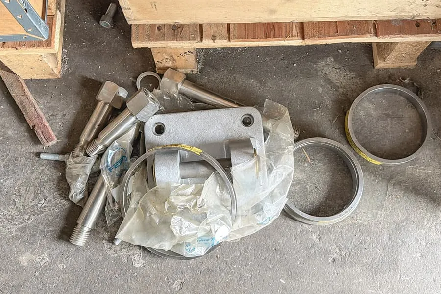 Lot of machine components