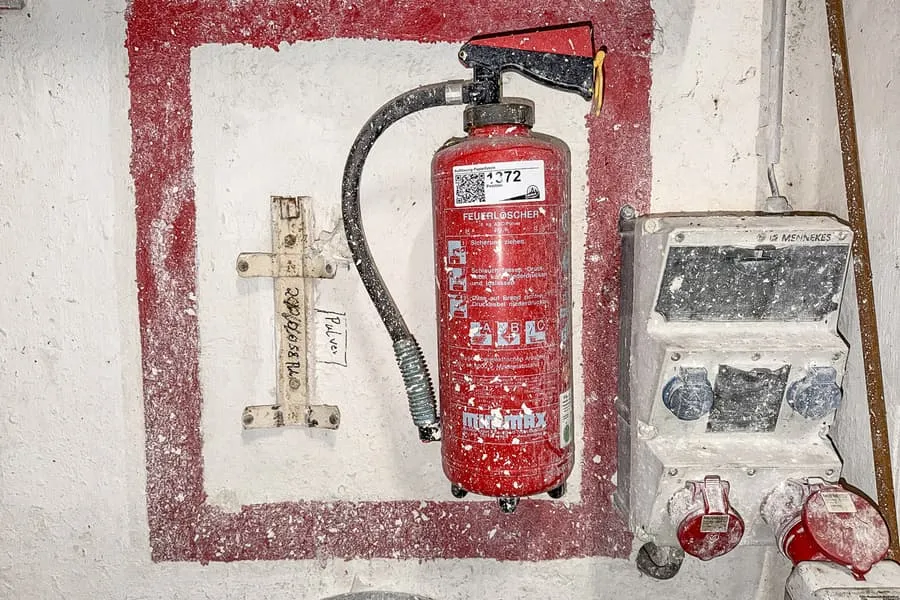 Fire extinguisher, 6 kg ABC powder