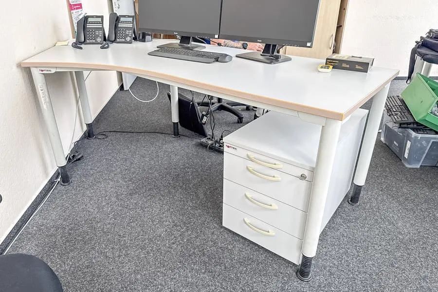 Schreibtisch Toptec, geschwungen