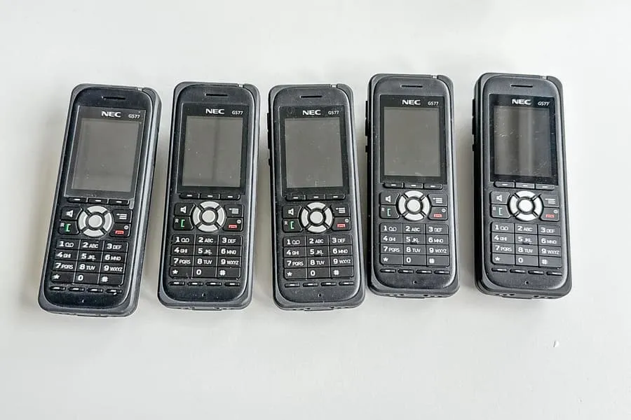 5 draadloze telefoons Nec G577