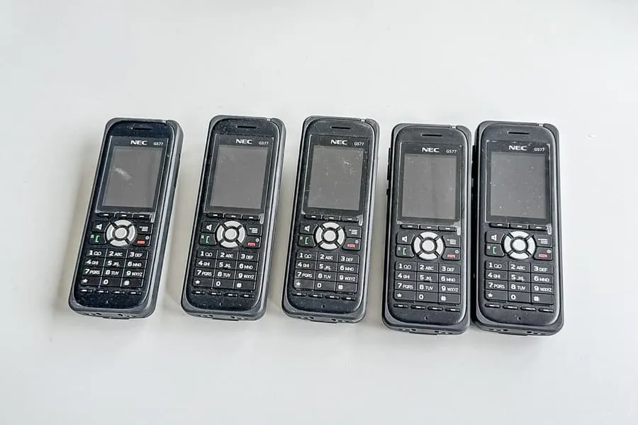 5 draadloze telefoons Nec G577