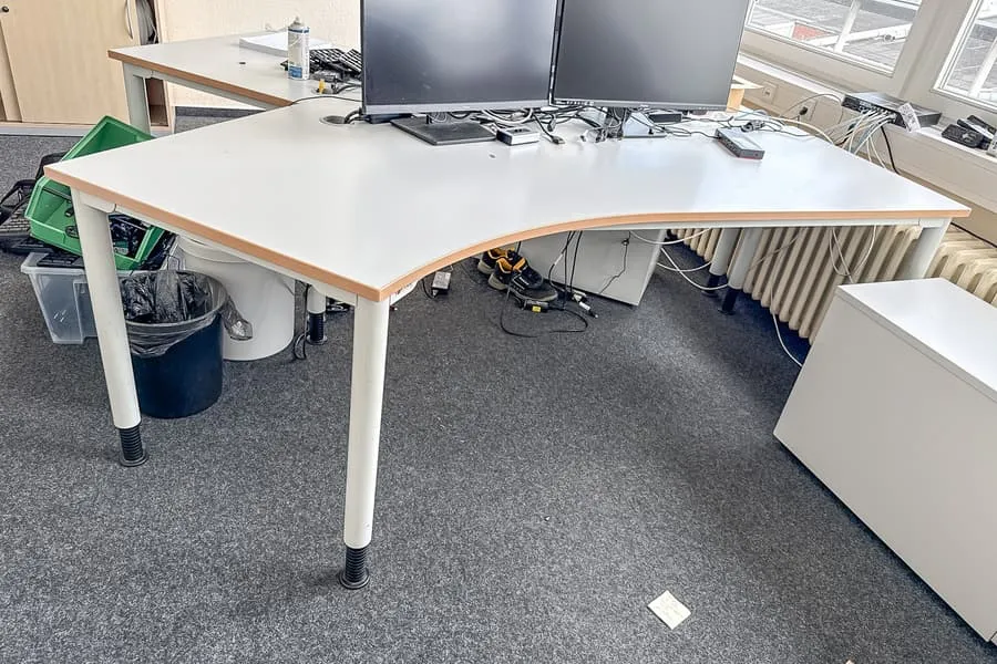 Schreibtisch Toptec, geschwungen