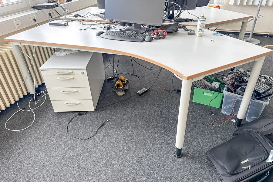 Schreibtisch Toptec, geschwungen