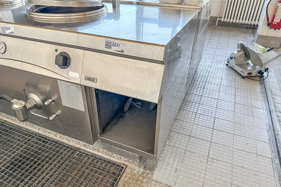 Bloc de travail en inox Zanussi