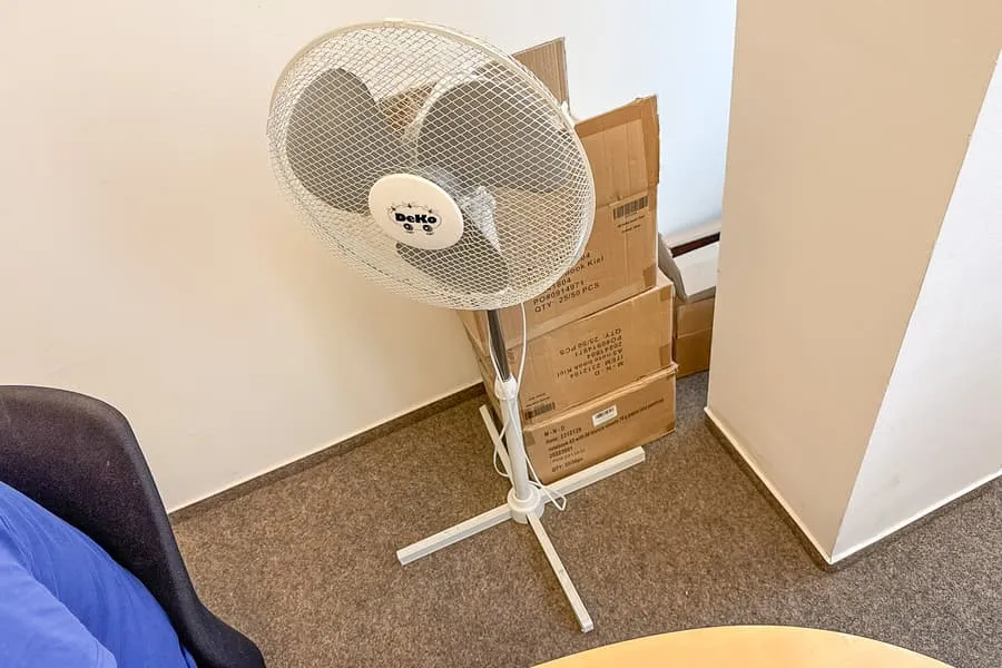 Staande ventilator decoratie
