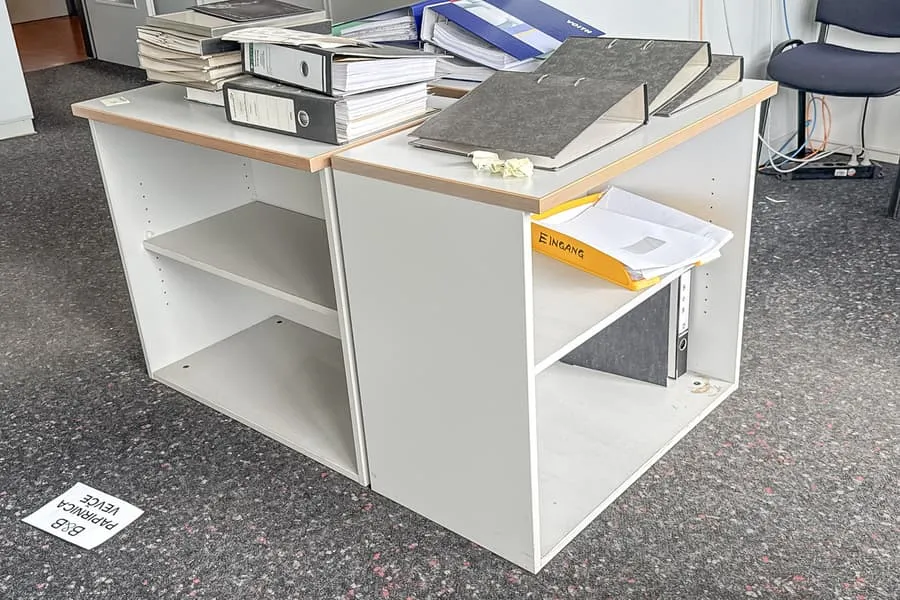 3 filing cabinets