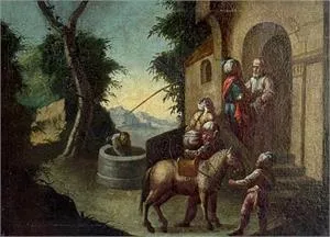 Altmeisterliches Gemälde Der barmherzige Samariter