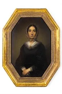 Portrait de dame Biedermeier
