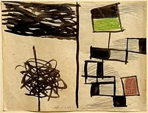 Erwin Broner, abstract schilderij 03.05.59
