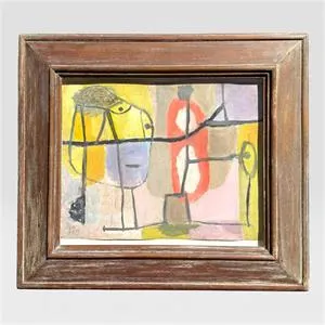 Erwin Broner, abstract schilderij 19.07.55