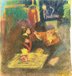 William Straube, Au café
