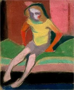 William Straube, Mädchen sitzend