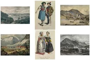 6 Stiche mit oberbayerischen Motiven