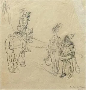 Erich Wilke, schets Don Quichot