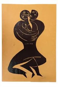 Hap Grieshaber, affiche d'exposition signée 1979
