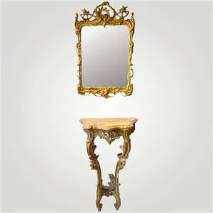 Console baroque avec miroir