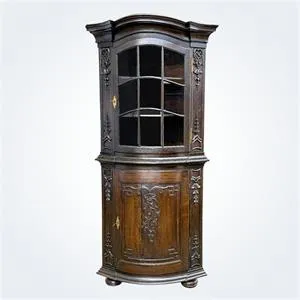 Vitrine d'angle style baroque d'Aix-la-Chapelle
