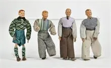 4 Stahlgelenk Sitzfiguren