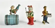 Köhler Le Chat botté, Keim Tambour & Erco Clown sur tonneau