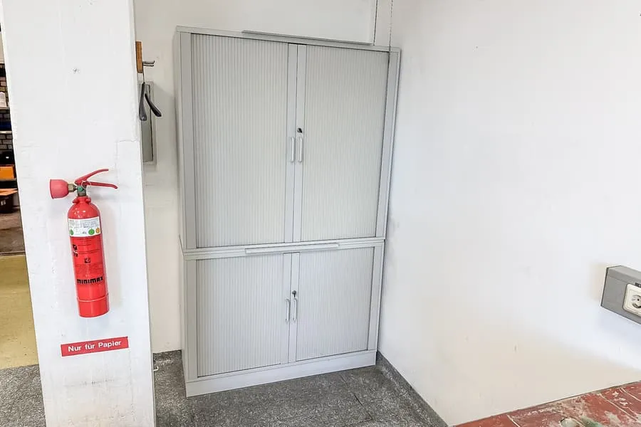 2 roller shutter cabinets