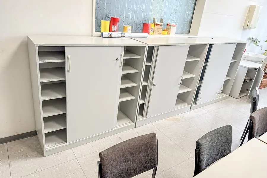 3 sliding door cabinets