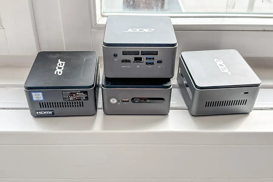 4 Acer Veriton Essential N76G mini PCs