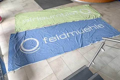 2 drapeaux "Feldmühle"
