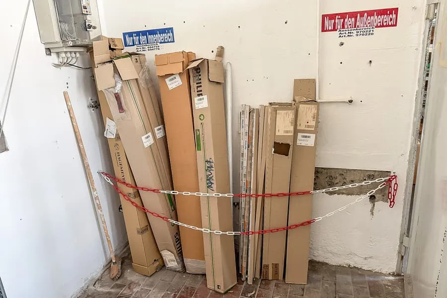 Lot of fluorescent tubes