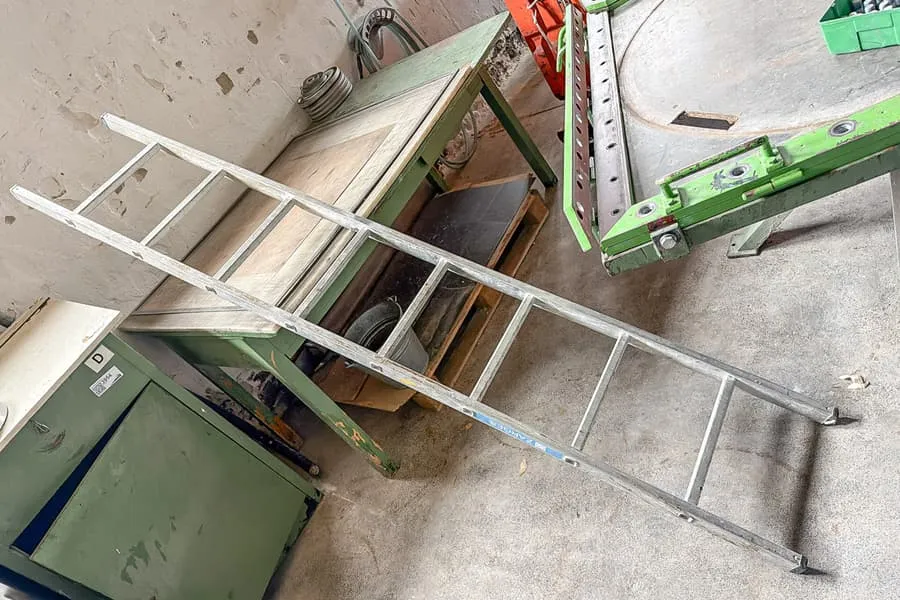 Aluminium leaning ladder, 8 rungs