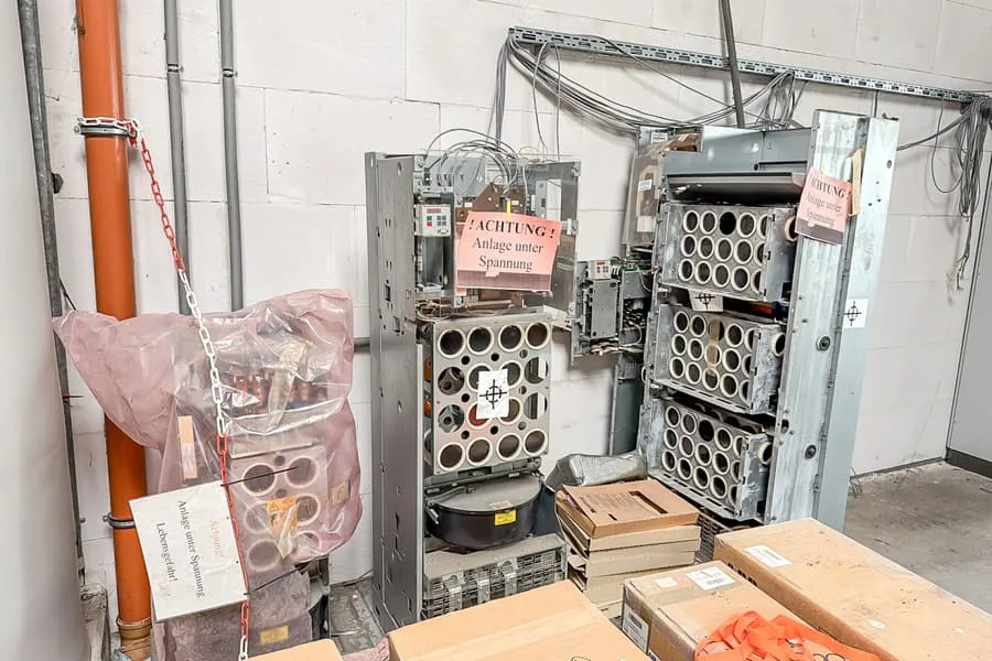 Lot of electrical installation material