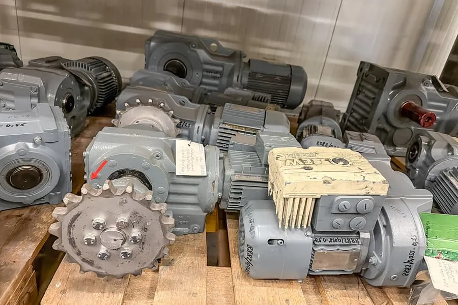 6 elektrische tandwielmotoren